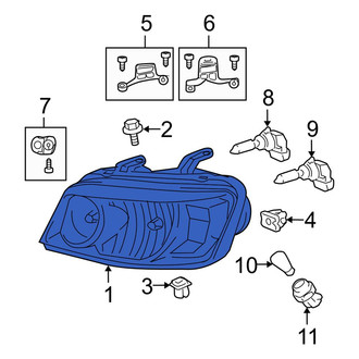 Toyota OE - Front Left Headlight