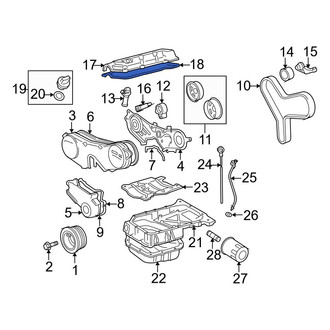 Toyota OE - Left Engine Valve Cover Gasket