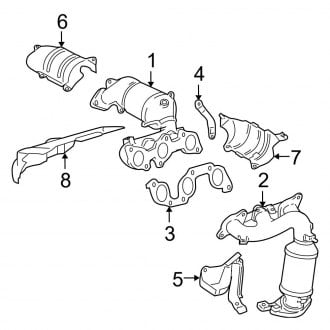 2007 Toyota Highlander OEM Exhaust Parts | Systems, Tips — CARiD.com