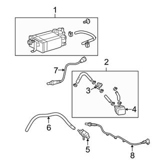 Toyota OE - Emission System - Emission Components (2.4L)