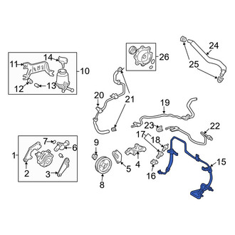 Toyota OE - Power Steering Pressure Hose