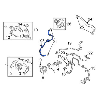 Toyota OE - Power Steering Return Hose
