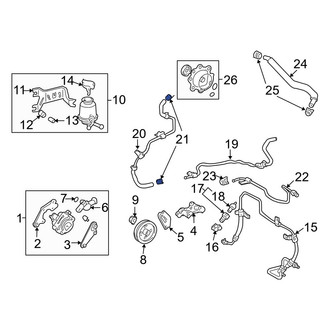 Toyota OE - Drive Motor Inverter Radiator Hose Clamp