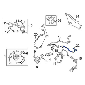 Toyota OE - Front Power Steering Line