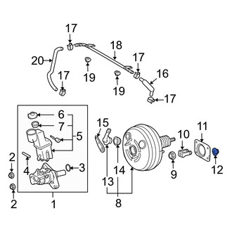 Toyota OE - Wiper Arm Nut
