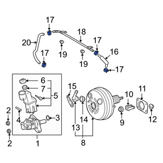 Toyota OE - Power Brake Booster Vacuum Hose Clamp