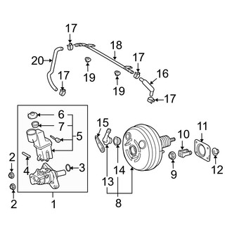 Toyota OE - Cowl - Components on Dash Panel (2.4L)