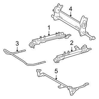 Toyota OE - Seats & Tracks - Tracks & Components (2nd Row Seats, Right Section)