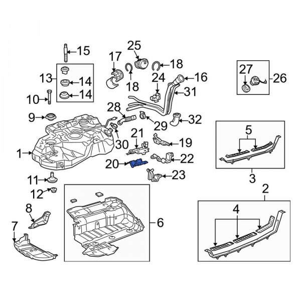 Fuel Filler Neck Bracket