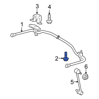 Toyota OE - Rear Suspension Stabilizer Bar Bracket Bolt