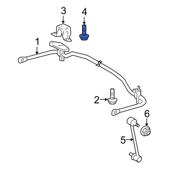 Toyota OE - Rear Suspension Stabilizer Bar Bracket Bolt