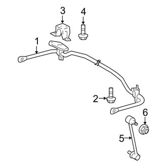 Toyota OE - Rear Suspension - Stabilizer Bar & Components (AWD)