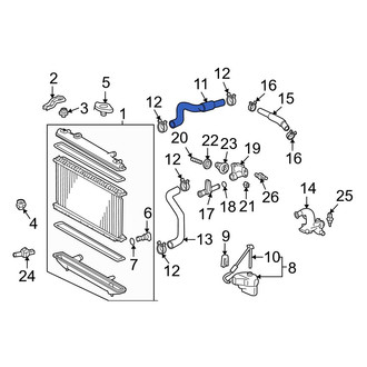 Toyota OE - Upper Radiator Coolant Hose