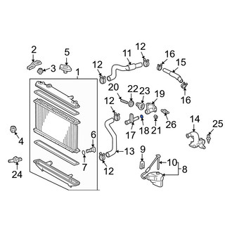 Toyota OE - Engine Coolant Pipe O-Ring