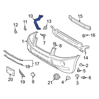 Toyota OE - Front Left Bumper Cover Support Rail