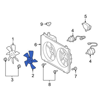 Toyota OE - Left Engine Cooling Fan Blade