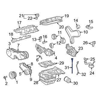 Toyota OE - Engine Oil Dipstick