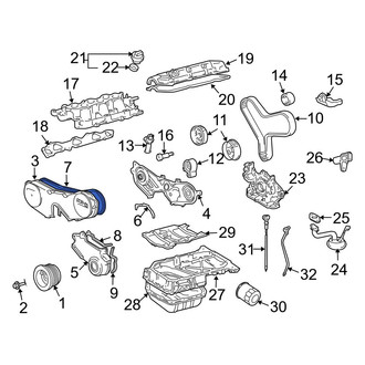 Toyota OE - Left Lower Engine Timing Cover Gasket