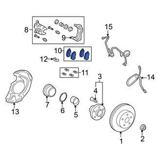 Toyota OE - Front Disc Brake Pad Set