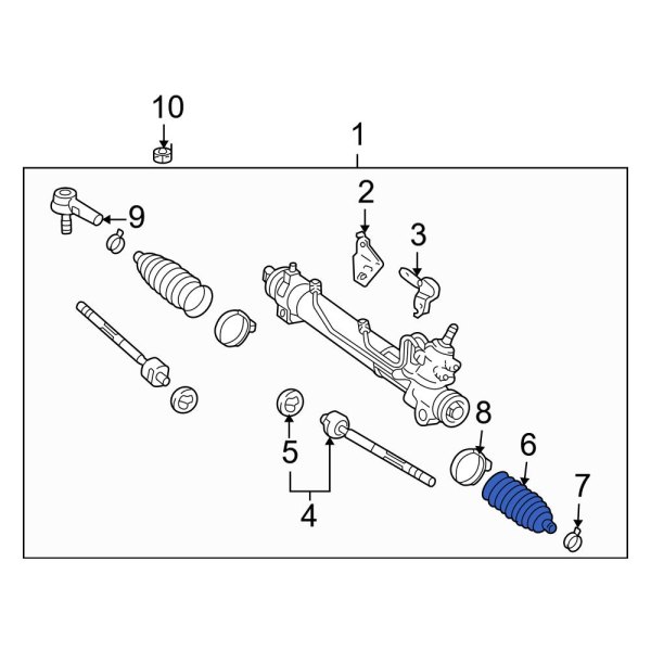 Rack and Pinion Bellows