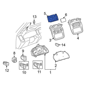 Toyota OE - HVAC Temperature Control Panel