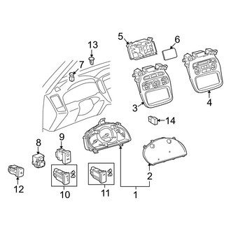 Toyota OE - Instrument Panel - Cluster & Switches (FULL HYBRID EV-GAS (FHEV))