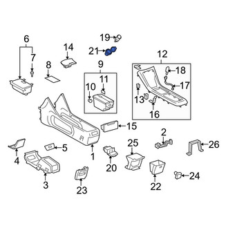 Toyota OE - 12 Volt Accessory Power Outlet Cover