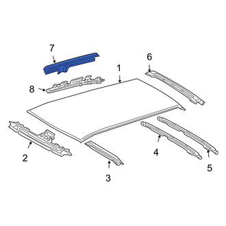 Toyota OE - Left Inner Roof Side Rail
