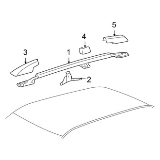 Toyota OE - Roof Rack (W/O Sunroof), (FULL HYBRID EV-GAS (FHEV))