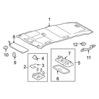 Toyota OE - Roof - Interior Trim (W/O Sunroof)