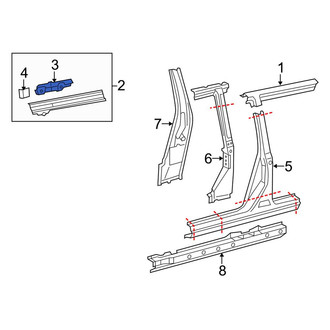 Toyota OE - Radiator Support Tie Bar Bracket