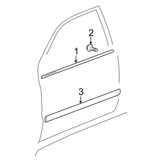 Toyota OE - Front Door - Exterior Trim (Hybrid / Hybrid Limited)