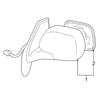 Toyota OE - Front Door - Outside Mirrors (Hybrid / Hybrid Limited)