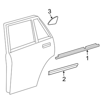 Toyota OE - Rear Door - Exterior Trim (Hybrid / Hybrid Limited)