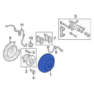 Toyota OE - Rear Disc Brake Rotor