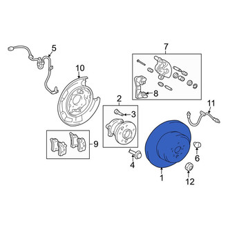 Toyota OE - Rear Disc Brake Rotor