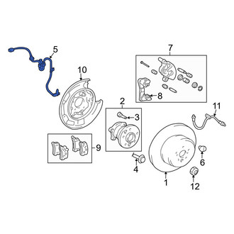 Toyota OE - Rear Left ABS Wheel Speed Sensor