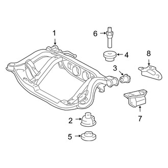 Toyota OE - Rear Suspension - Suspension Mounting (AWD FULL HYBRID EV-GAS (FHEV))