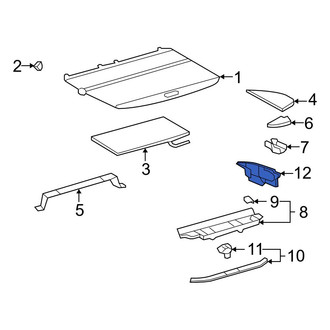 Toyota OE - Rear Left Trunk Floor Storage Box