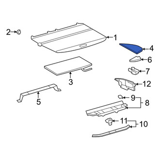 Toyota OE - Rear Left Outer Floor Carpet