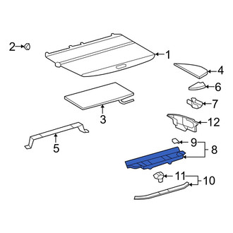 Toyota OE - Rear Center Trunk Floor Storage Box