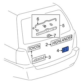 Toyota OE - Rear Hatch Emblem