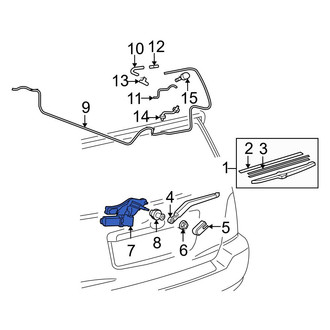 Toyota OE - Rear Wiper Motor