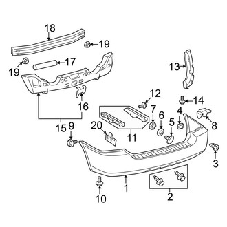 Toyota OE - Rear Bumper - Bumper & Components (Hybrid / Hybrid Limited)