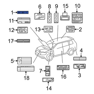 Toyota OE - Caution Label