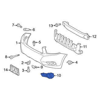 Toyota OE - Front Left Fog Light Trim