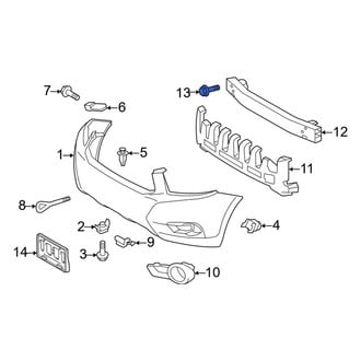 Toyota OE - Front Bumper Impact Bar Bolt