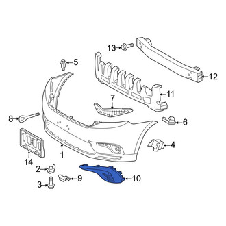 Toyota OE - Front Left Fog Light Cover