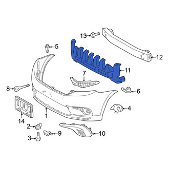 Toyota OE - Front Bumper Impact Absorber