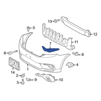 Toyota OE - Front Left Bumper Cover Stay